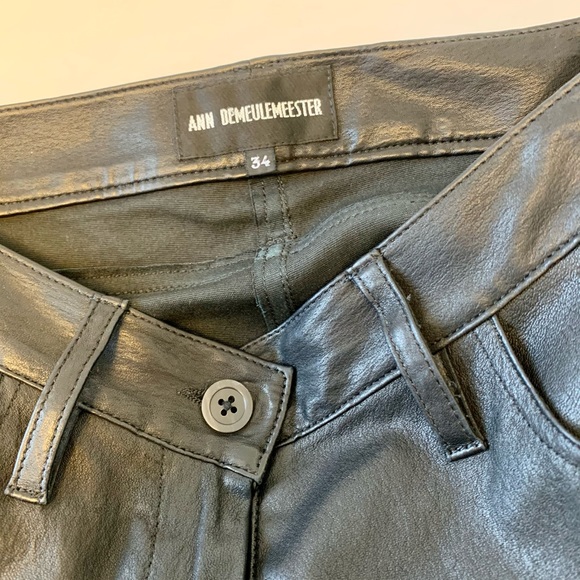 Ann Demeulemeester leather 4 pocket jeans - Picture 14 of 14